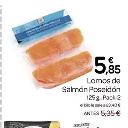 Supermercados El Jamón Lomos de Salmón Poseidón oferta