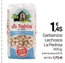 Supermercados El Jamón LA PEDRIZA Garbanzos Lechosos oferta