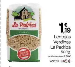 Supermercados El Jamón LA PEDRIZA Lentejas Verdinas oferta