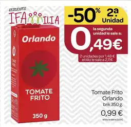 Supermercados El Jamón ORLANDO Tomate Frito oferta