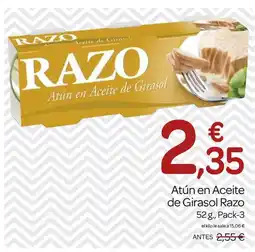 Supermercados El Jamón RAZO Atún en Aceite de Girasol oferta