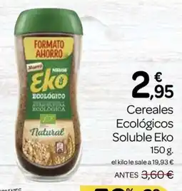 Supermercados El Jamón EKO Cereales Ecológicos Soluble oferta