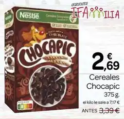 Supermercados El Jamón CHOCAPIC Cereales oferta