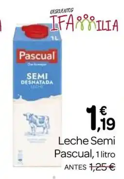 Supermercados El Jamón PASCUAL Leche Semi oferta
