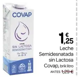 Supermercados El Jamón COVAP Leche Semidesnatada sin Lactosa oferta