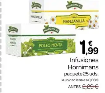 Supermercados El Jamón HORNIMANS Infusiones oferta