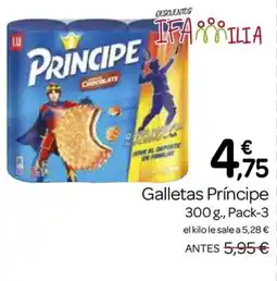 Supermercados El Jamón PRINCIPE Galletas oferta