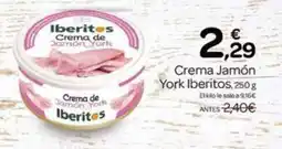 Supermercados El Jamón IBERITOS Crema Jamón York oferta