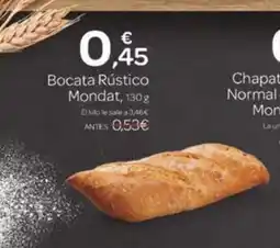 Supermercados El Jamón Bocata Rústico Mondat oferta
