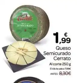 Supermercados El Jamón CERRATO Queso Semicurado oferta