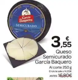 Supermercados El Jamón GARCIA BAQUERO Queso Semicurado oferta