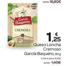 Supermercados El Jamón GARCIA BAQUERO Queso Loncha Cremoso oferta