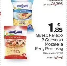 Supermercados El Jamón RENY PICOT Queso Rallado 3 Quesos o Mozarella oferta