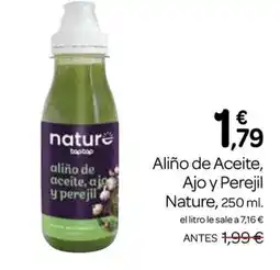 Supermercados El Jamón Aliño de Aceite, Ajo y Perejil Nature oferta