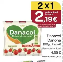 Supermercados El Jamón DANONE Danacol oferta