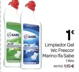 Supermercados El Jamón IFA SABE Limpiador Gel Wc Frescor Marino oferta