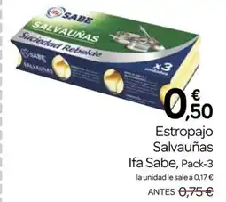 Supermercados El Jamón IFA SABE Estropajo Salvauñas oferta