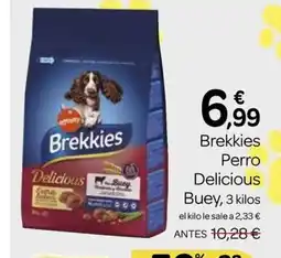 Supermercados El Jamón BREKKIES Perro Delicious Buey oferta