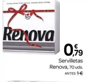 Supermercados El Jamón RENOVA Servilletas oferta