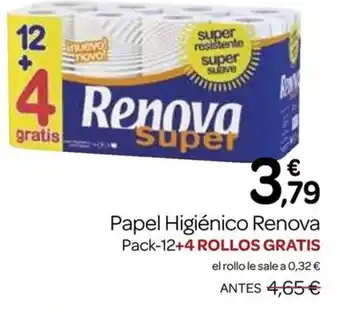 Supermercados El Jamón RENOVA Papel Higiénico oferta