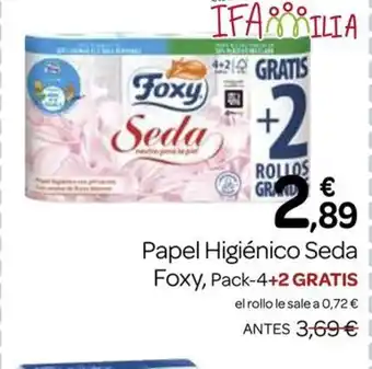 Supermercados El Jamón FOXY Papel Higiénico Seda oferta