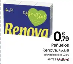 Supermercados El Jamón RENOVA Pañuelos oferta