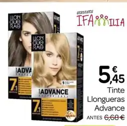 Supermercados El Jamón ADVANCE Tinte Llongueras oferta