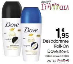 Supermercados El Jamón DOVE Desodorante Roll-On oferta