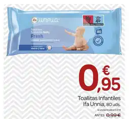 Supermercados El Jamón IFA UNNIA Toallitas Infantiles oferta