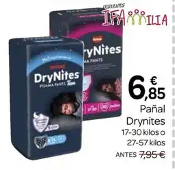 Supermercados El Jamón DRYNITES Pañal oferta
