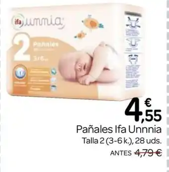 Supermercados El Jamón IFA UNNIA Pañales oferta