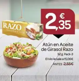 Supermercados El Jamón RAZO Atún en Aceite de Girasol oferta
