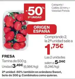 Hipercor Fresa oferta