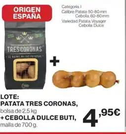 Hipercor Patatas tres coronas oferta