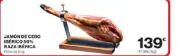 Hipercor Jamón de cebo ibérico 50% raza ibérica oferta