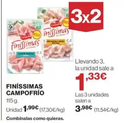Hipercor CAMPOFRÍO Finíssimas oferta