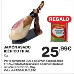 Hipercor FRIAL Jamón asado ibérico oferta