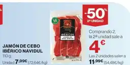Hipercor NAVIDUL Jamón de cebo ibérico oferta