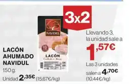 Hipercor NAVIDUL Lacón ahumado oferta