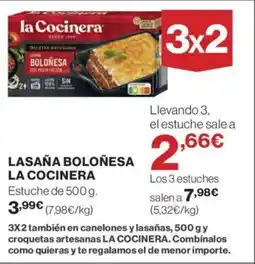 Hipercor LA COCINERA Lasaña boloñesa oferta