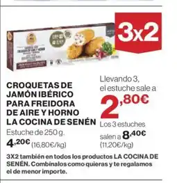 Hipercor Croquetas de jamón ibérico para freidora de aire y horno oferta