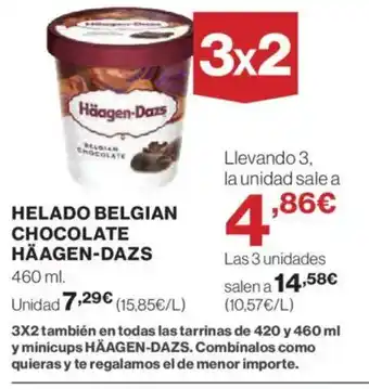 Hipercor HÄAGEN-DAZS Helado belgian chocolate oferta