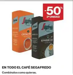 Hipercor En todo el café segafredo oferta