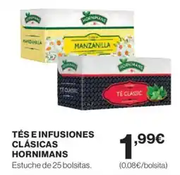 Hipercor HORNIMANS Tés e infusiones clásicas oferta