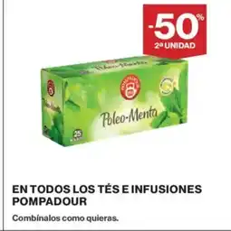 Hipercor POMPADOUR En todos los tés e infusiones oferta