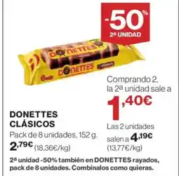 Hipercor DONETTES Clásicos oferta