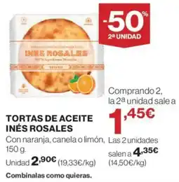 Hipercor Tortas de aceite inés rosales oferta