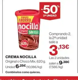 Hipercor NOCILLA Crema oferta