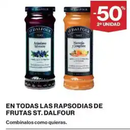 Hipercor ST. DALFOUR En todas las rapsodias de frutas oferta
