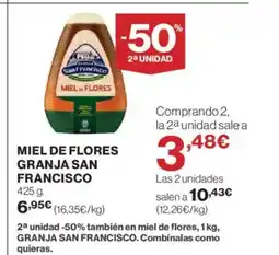 Hipercor SAN FRANCISCO Miel de flores granja oferta
